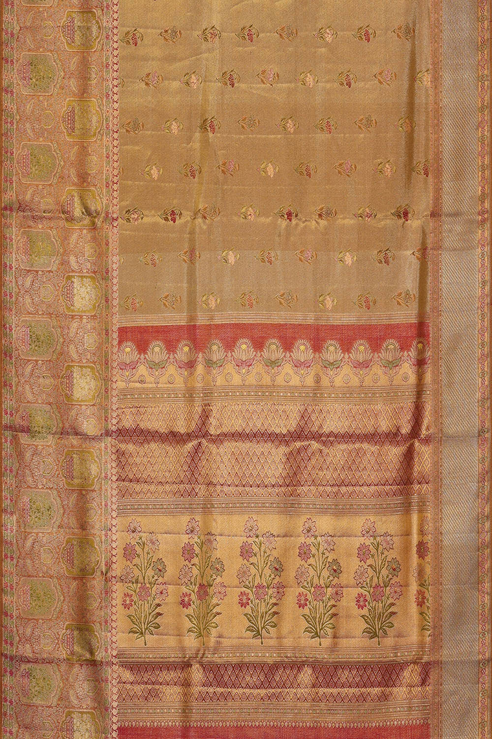 Image of Kanchipattu Gold Brocade Saree